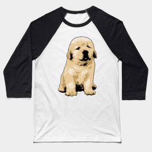 Precious Golden Retriever Puppy Vector Art Baseball T-Shirt